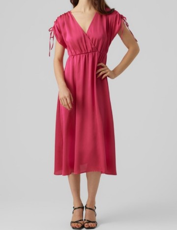Rochie medie Vero Moda, roz