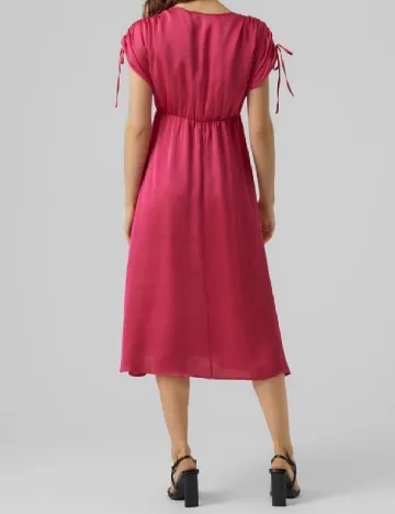 Rochie medie Vero Moda, roz Roz