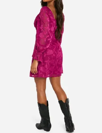 Rochie scurta Boohoo, magenta Roz