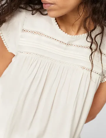 Bluza Vero Moda, ecru