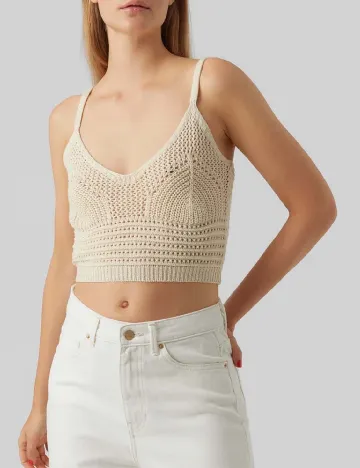 Top Vero Moda, crem