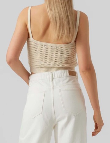 Top Vero Moda, crem