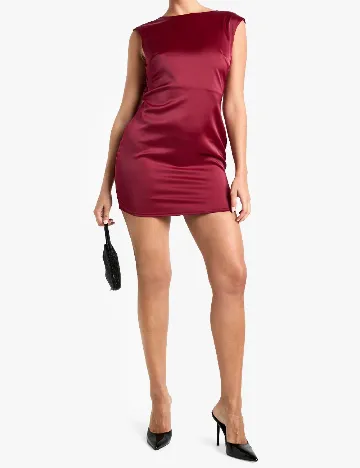 Rochie scurta Boohoo, visiniu