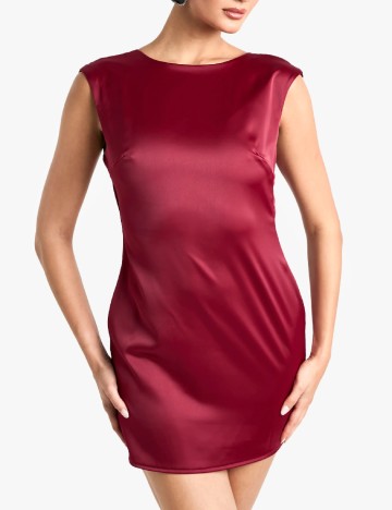 Rochie scurta Boohoo, visiniu