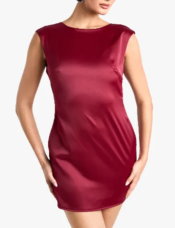 Rochie scurta Boohoo, visiniu