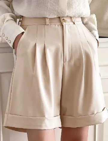 Pantaloni scurti Dazy, crem