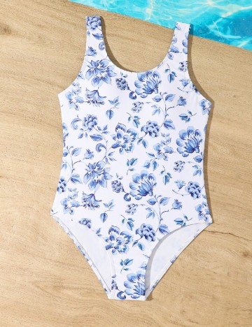 Costum de baie Shein Kids, alb