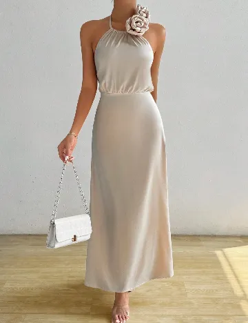 Rochie lunga SHEIN, crem