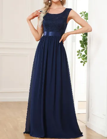 Rochie lunga Ever-Pretty, albastru