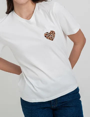 Tricou Vila, alb