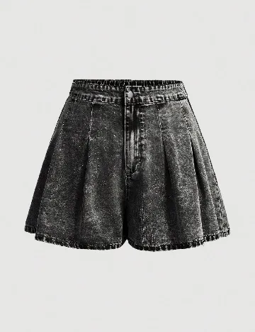 Pantaloni scurti SHEIN CURVE, negru