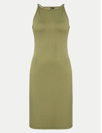Rochie scurta Pieces, verde