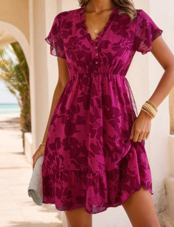 Rochie scurta SHEIN, roz