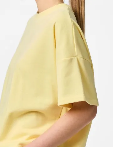 Tricou Pieces, galben