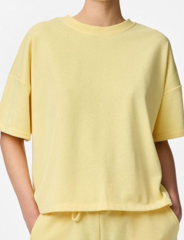 Tricou Pieces, galben