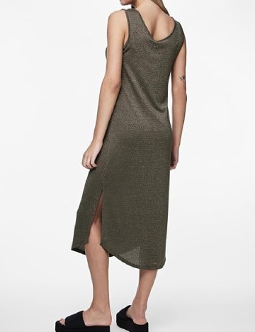 Rochie medie Pieces, verde