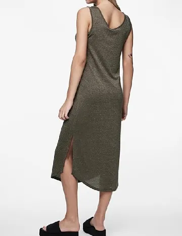Rochie medie Pieces, verde
