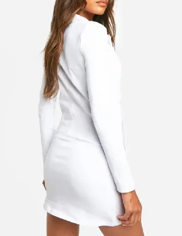 Rochie scurta Boohoo, alb