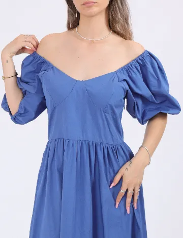 Rochie lunga Noisy May, albastru Albastru