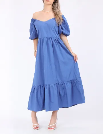 Rochie lunga Noisy May, albastru Albastru