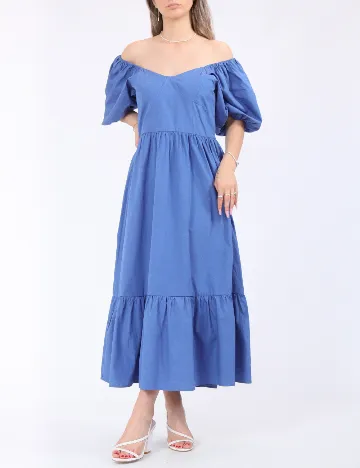 Rochie lunga Noisy May, albastru Albastru