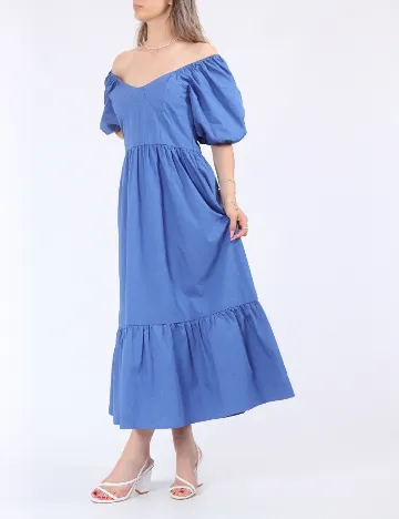 Rochie lunga Noisy May, albastru Albastru
