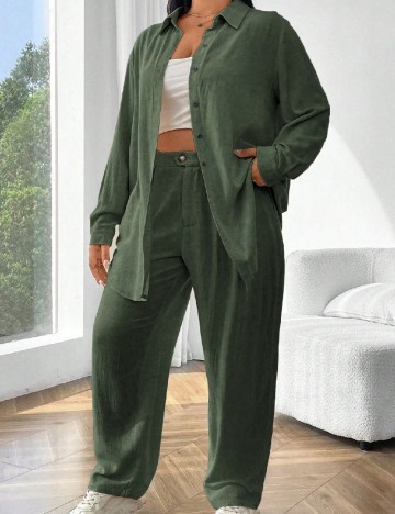 Compleu SHEIN CURVE, verde