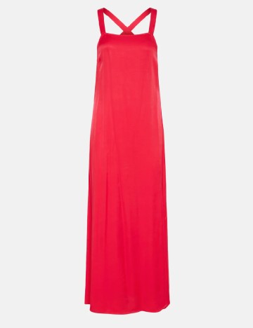 Rochie lunga Pieces, rosu