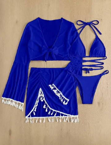 Costum de baie SHEIN, albastru