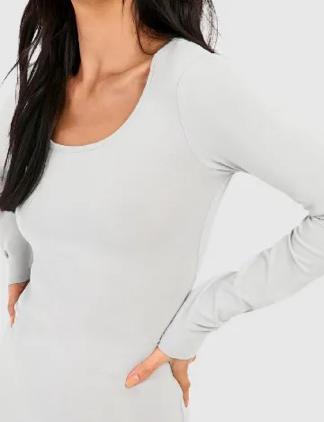 Rochie scurta Boohoo, gri