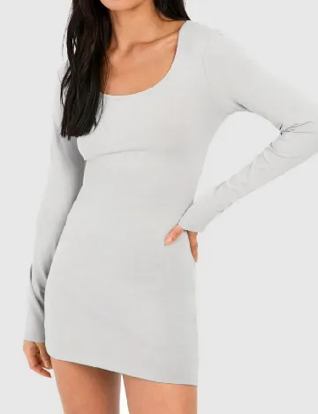 Rochie scurta Boohoo, gri