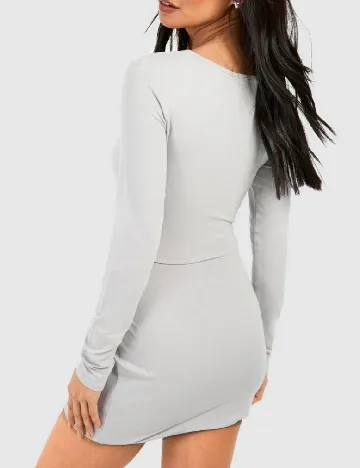 Rochie scurta Boohoo, gri