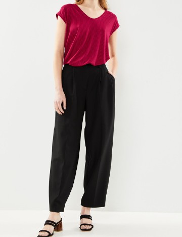 Tricou Pieces, magenta