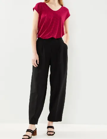 Tricou Pieces, magenta