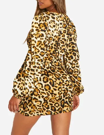 Rochie scurta Boohoo, animal print Animal print