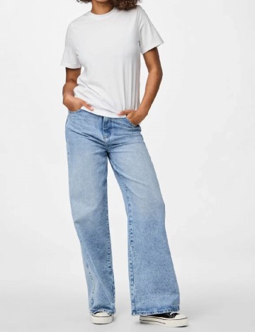 Tricou Pieces, alb