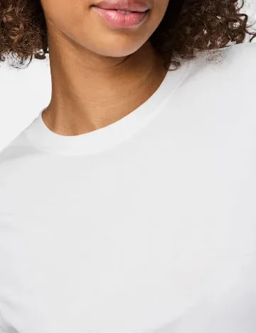 Tricou Pieces, alb