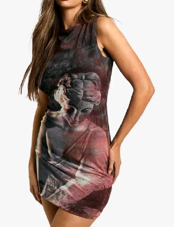 Rochie scurta Boohoo, mix culori