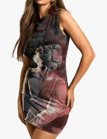 Rochie scurta Boohoo, mix culori Mix culori