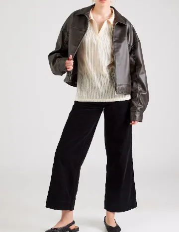 Tricou Oversize Vero Moda, crem