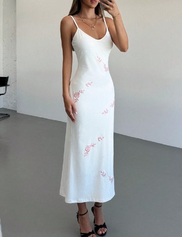 Rochie medie SHEIN, alb