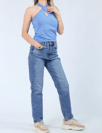 Maiou Vero Moda, albastru Albastru