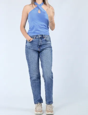 Maiou Vero Moda, albastru Albastru