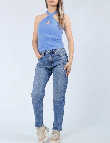 Maiou Vero Moda, albastru Albastru