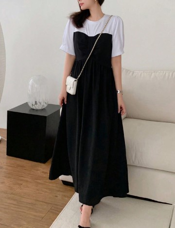 Rochie medie Dazy, negru