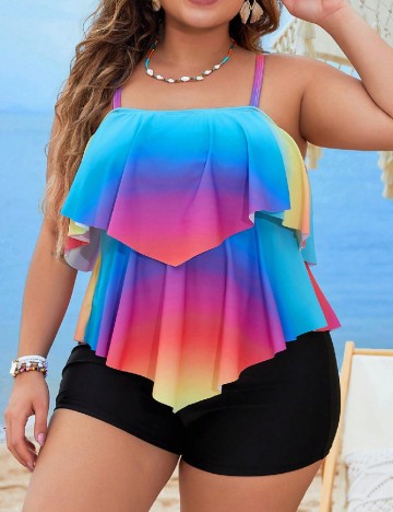 Costum de baie SHEIN CURVE, mix culori