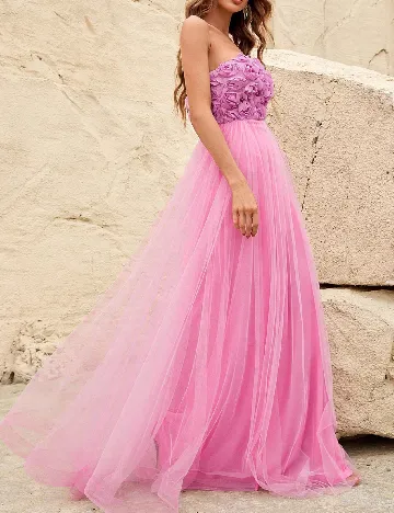Rochie lunga Faeriesty, roz