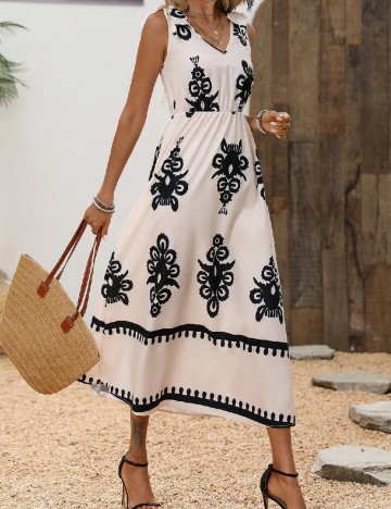 Rochie medie SHEIN, crem