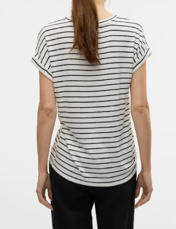 Tricou Vero Moda, alb/negru