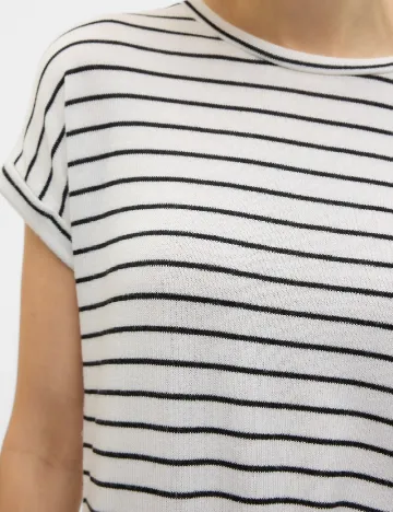 Tricou Vero Moda, alb/negru